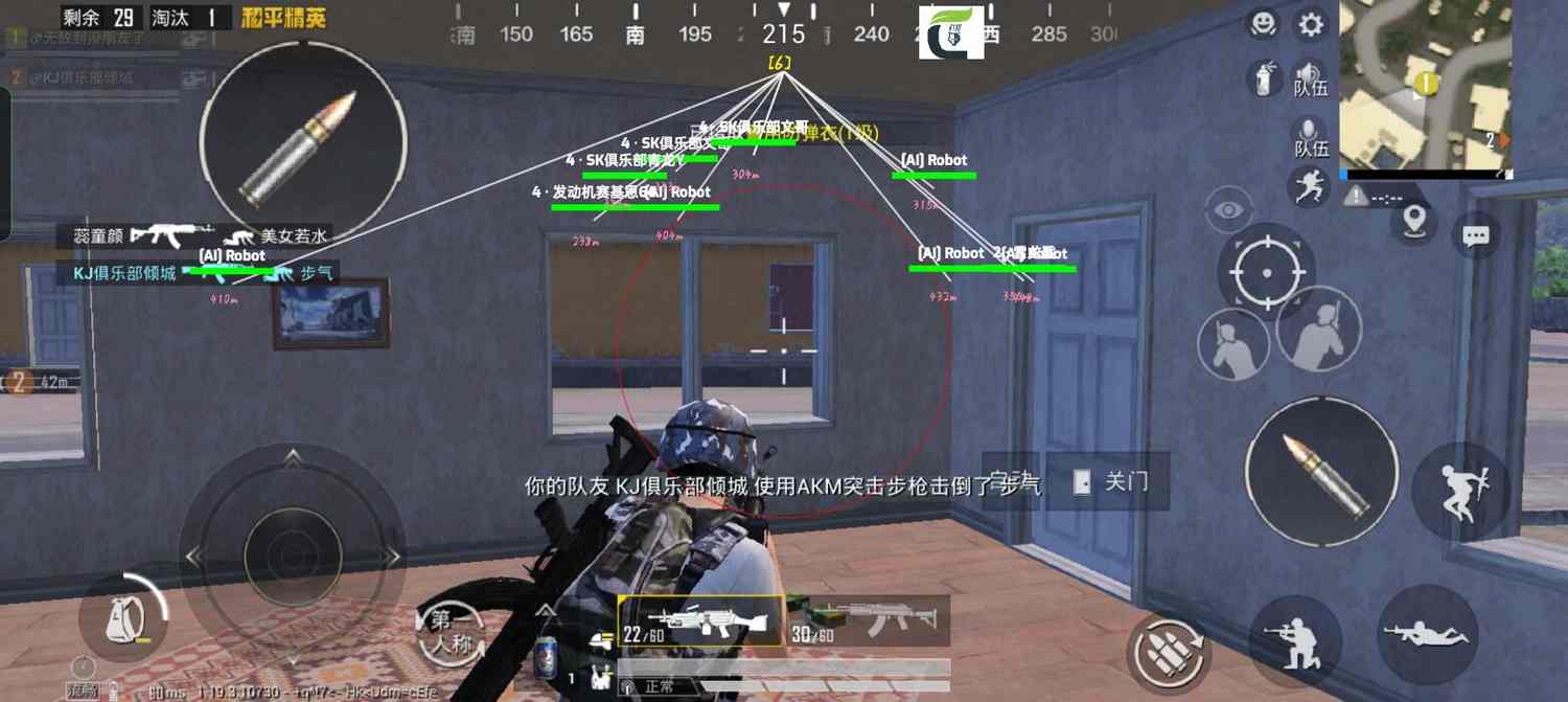 和平精英辅助【AI内核】方框透视 骨骼显示 人物射线 手持武器 触摸自瞄